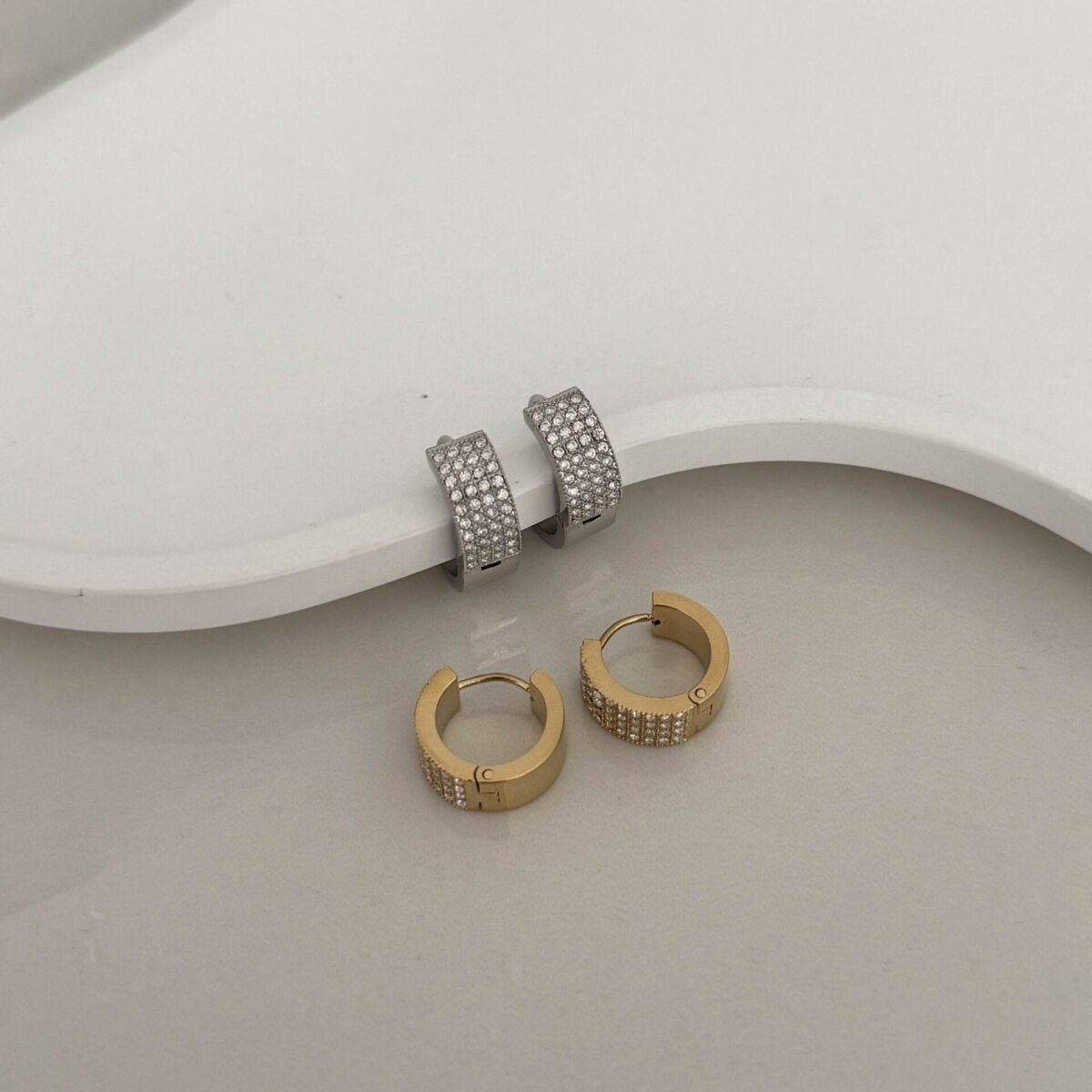 Σκουλαρίκια Triple Row Hoops