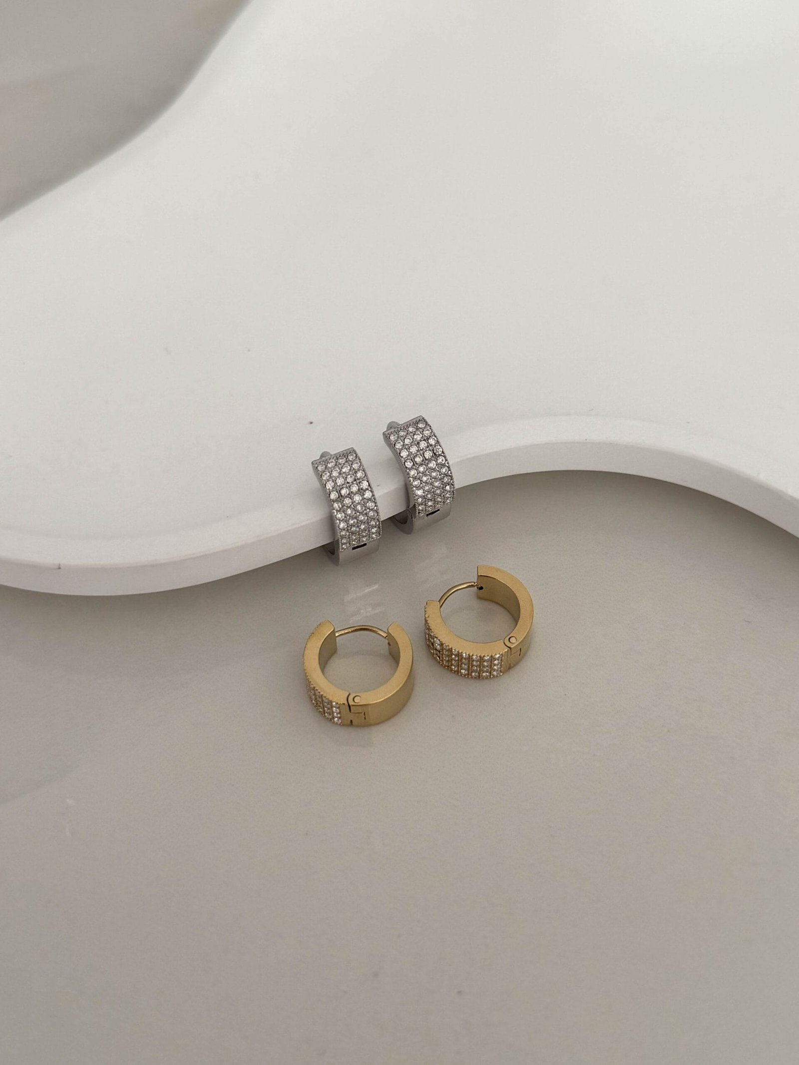 Σκουλαρίκια Triple Row Hoops