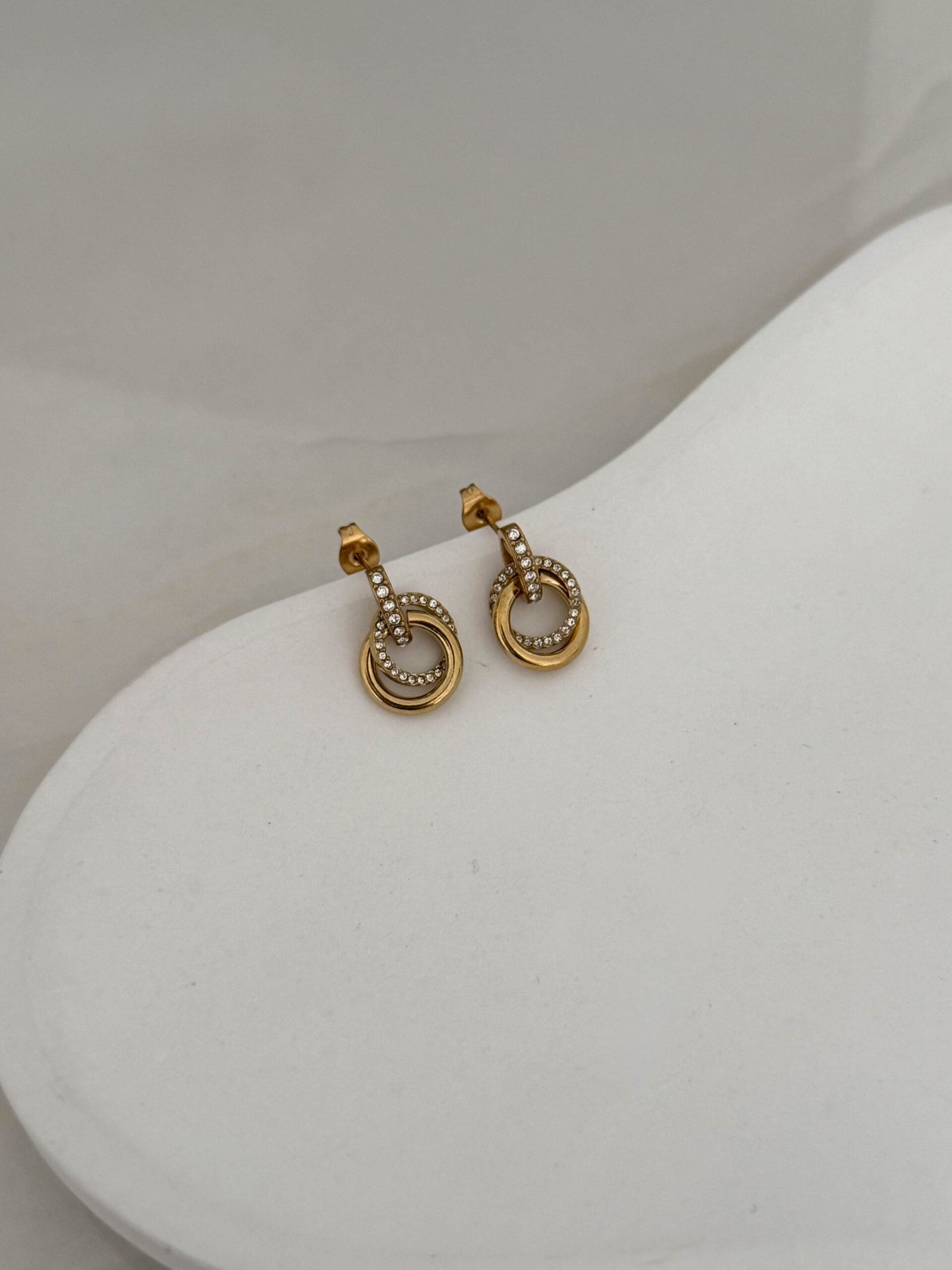 Σκουλαρίκια Double Loop Shine - Image 3