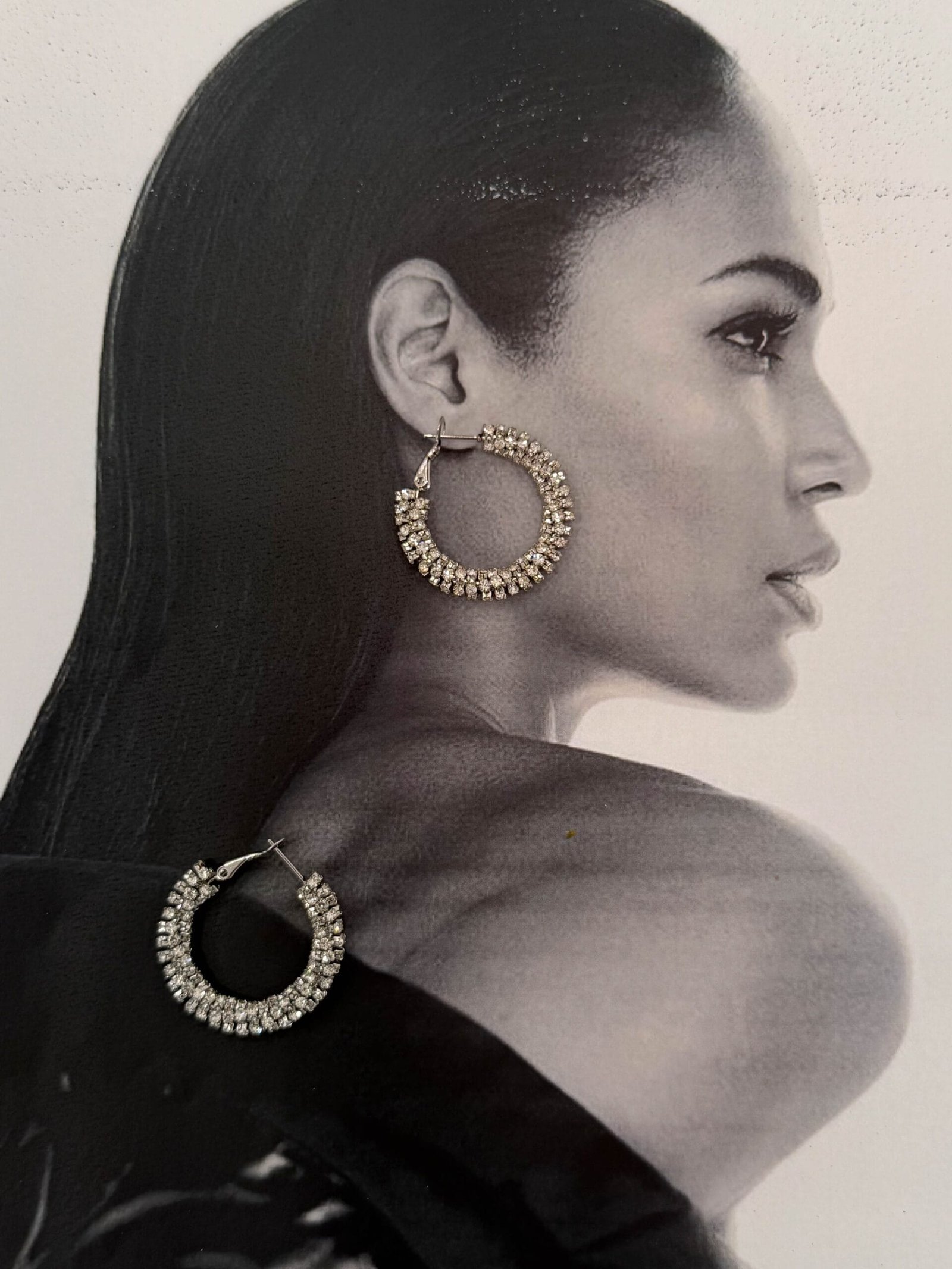 Σκουλαρίκια Crystal Twist Hoops