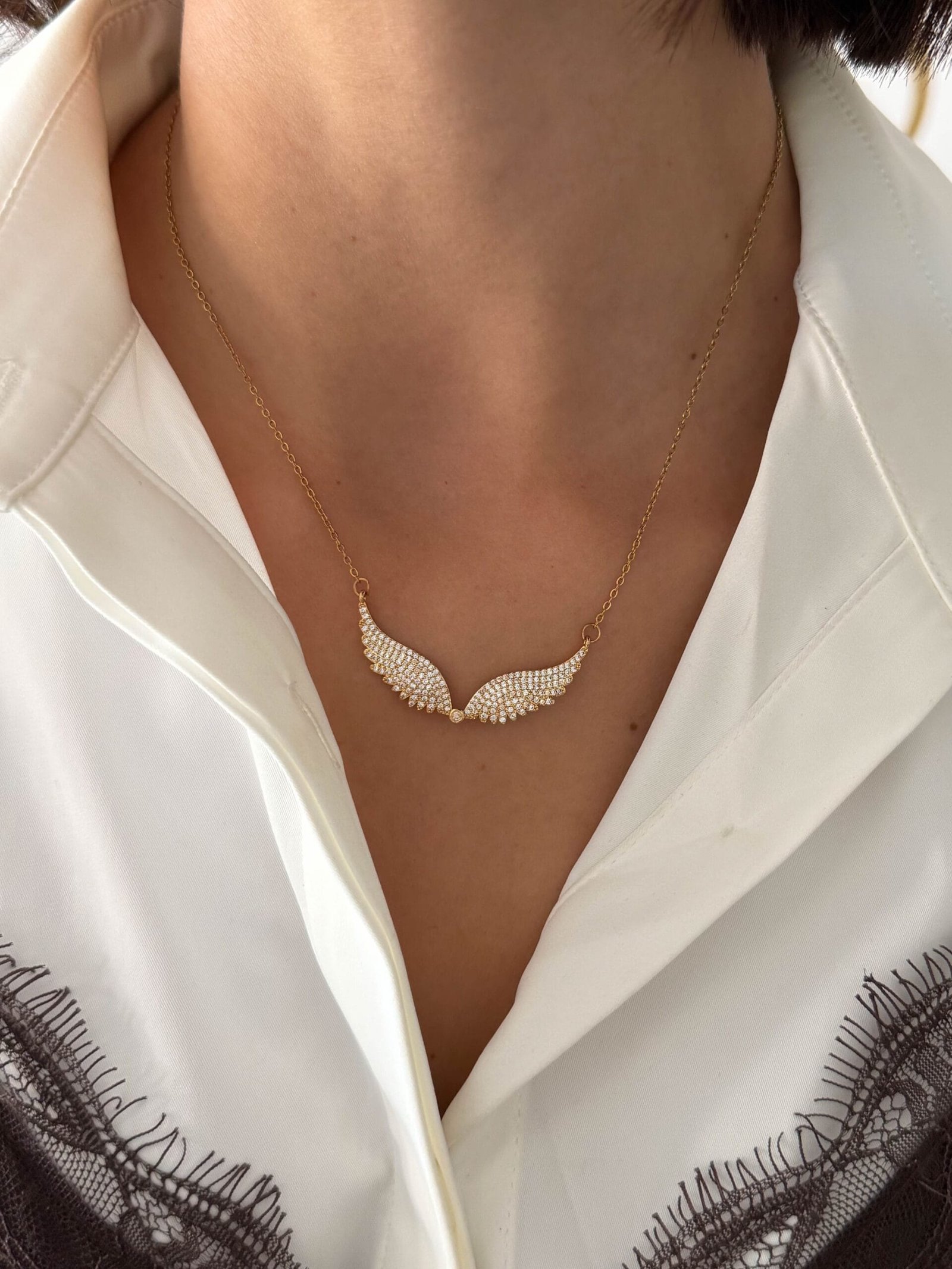 ΚΟΛΙΕ Angelic Wing Pendant