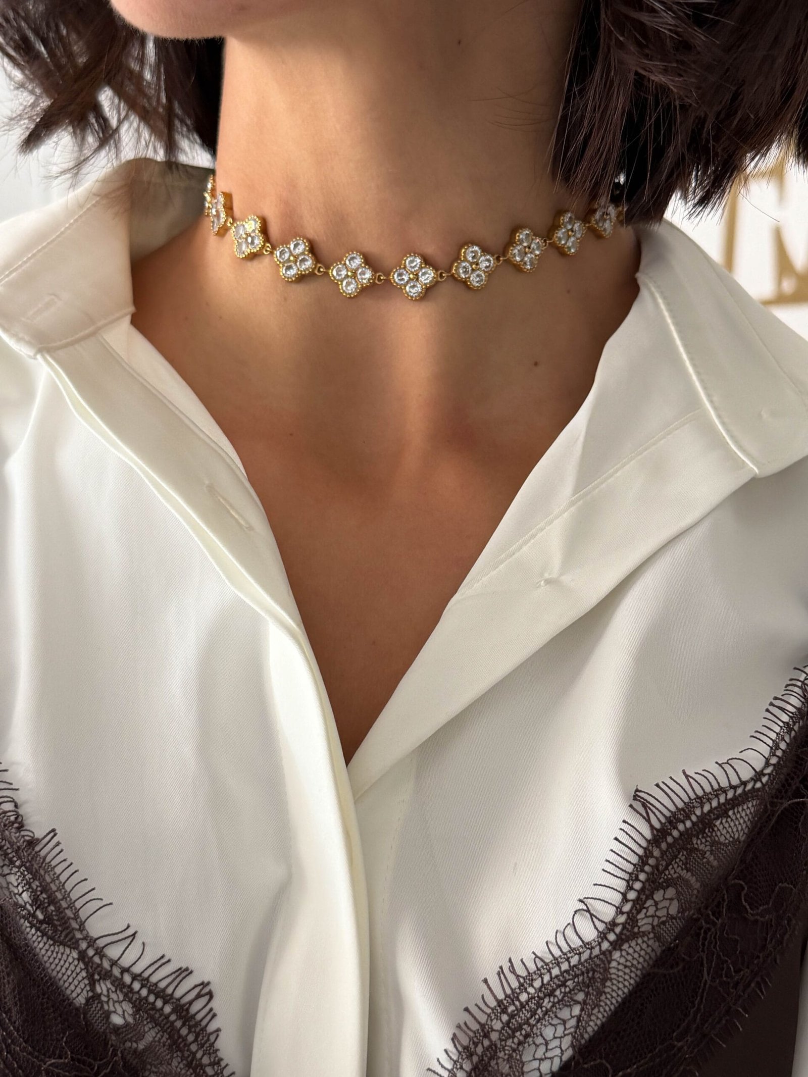 ΚΟΛΙΕ Radiant Clover Choker - Image 2