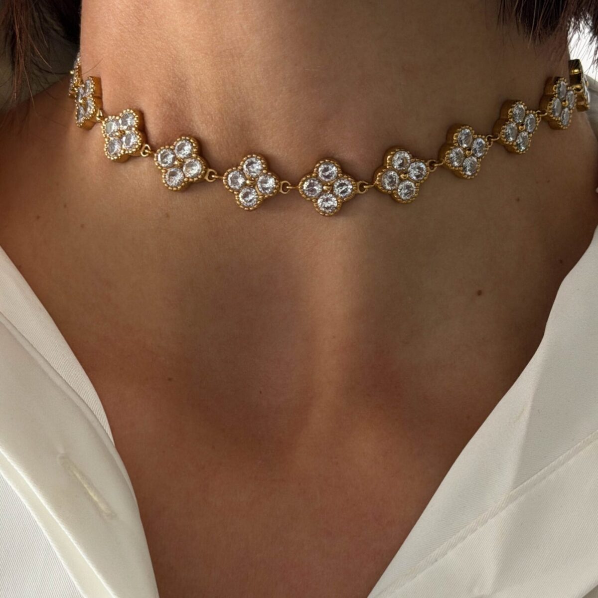 ΚΟΛΙΕ Radiant Clover Choker