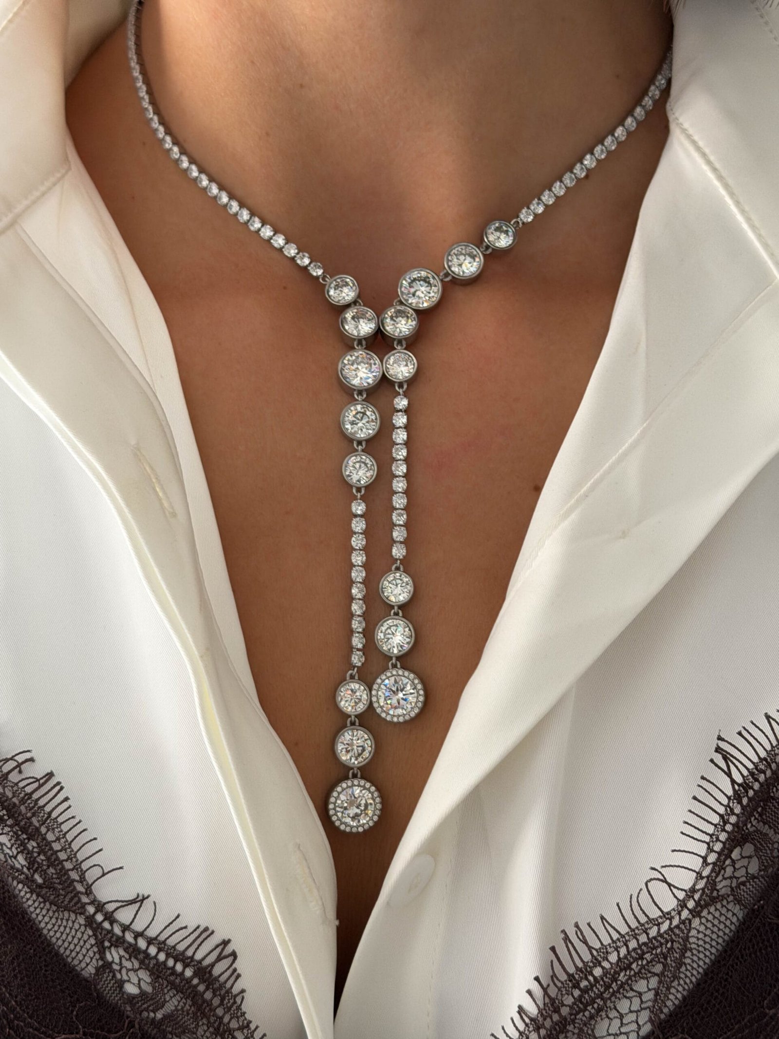 ΚΟΛΙΕ Crystal Cascade Lariat