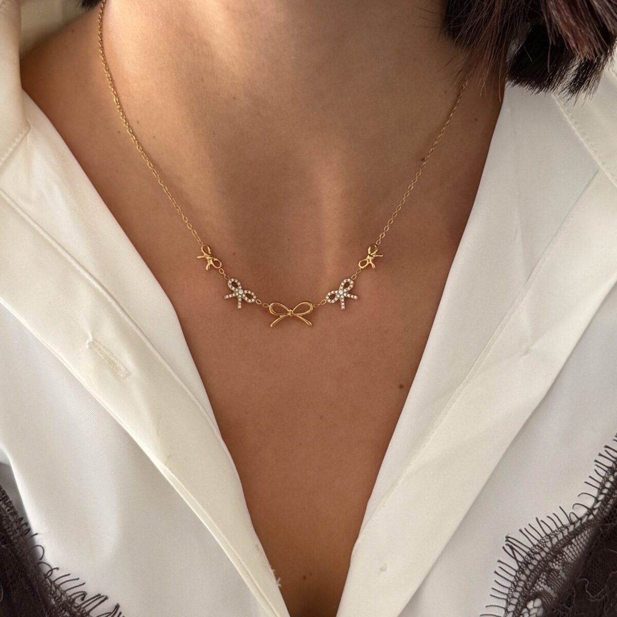 Κολιέ Ribbon Charm