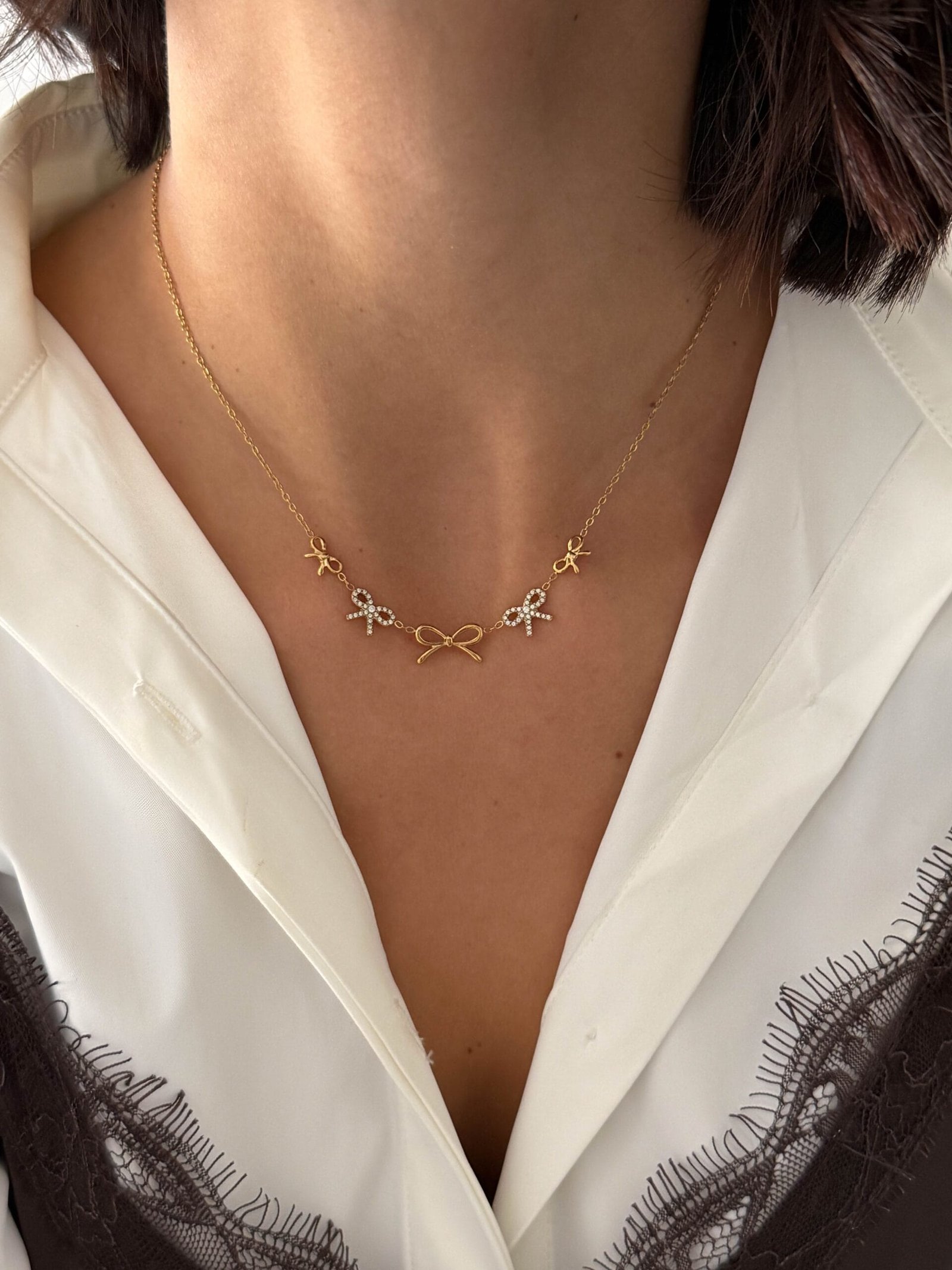 Κολιέ Ribbon Charm